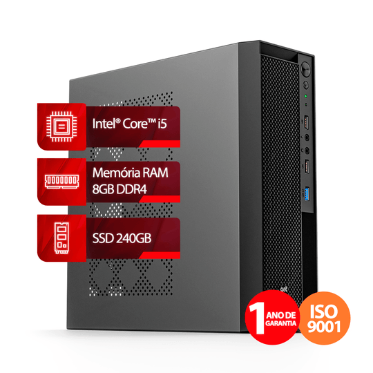 Computador Intel® Core™ I5 de 10ª Geracao, RAM de 8GB, SSD e 240GB, G210, Linux  Get Business 1